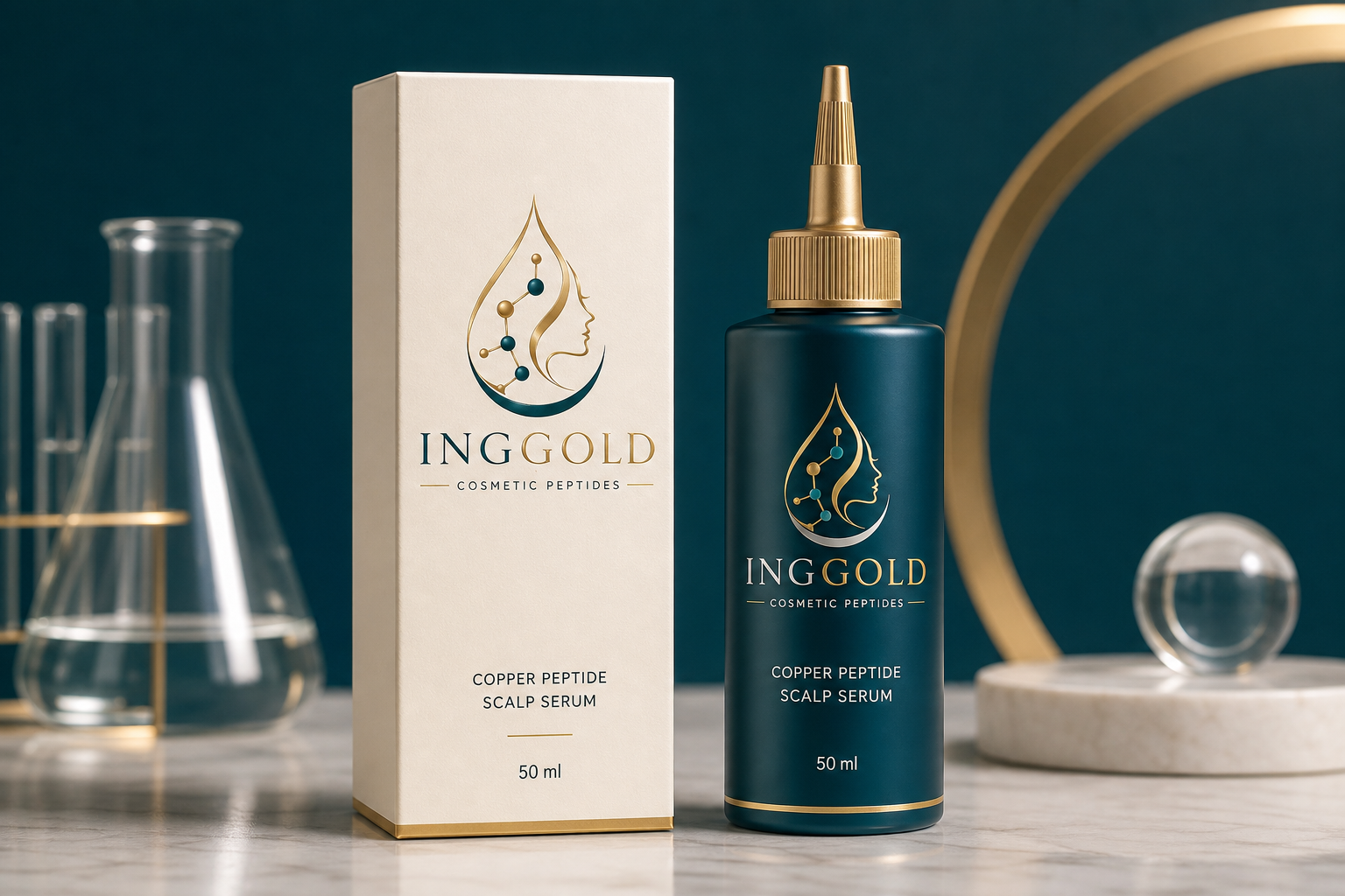 INGGOLD private label copper peptide scalp serum