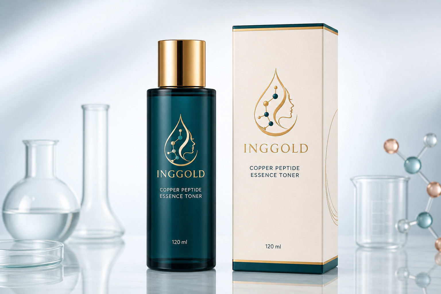 INGGOLD private label copper peptide essence toner