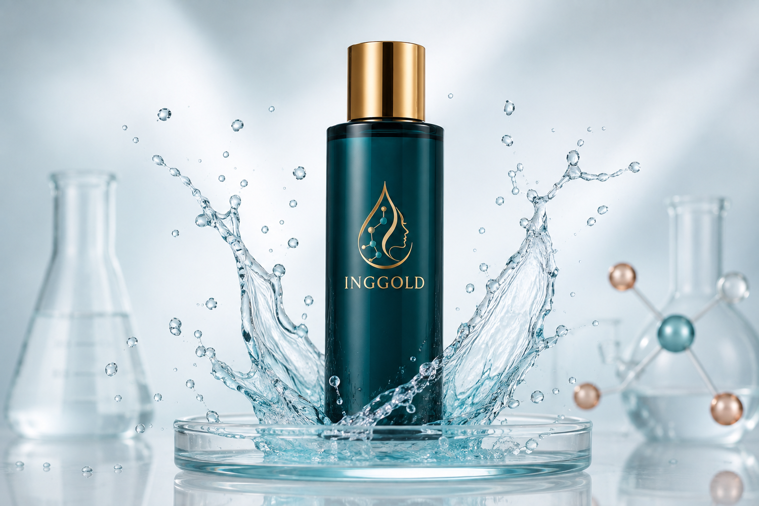 INGGOLD copper peptide essence toner with fluid splash