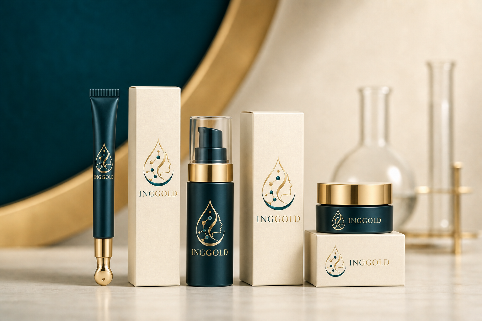 INGGOLD private label eye cream packaging collection